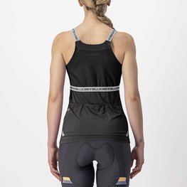 CASTELLI Kolesarski dres brez rokavov - BAVETTE LADY - antracit
