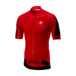 CASTELLI Kolesarski dres s kratkimi rokavi - VOLATA 2.0 - črna/rdeča