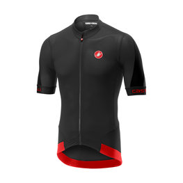 CASTELLI Kolesarski dres s kratkimi rokavi - VOLATA 2.0 - rdeča/črna