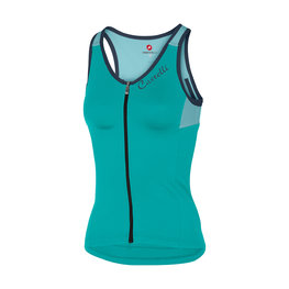 CASTELLI Kolesarski dres brez rokavov - SOLARE LADY - modra