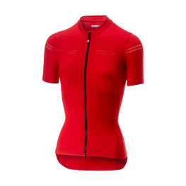 CASTELLI Kolesarski dres s kratkimi rokavi - PROMESSA 2.0 LADY - rdeča