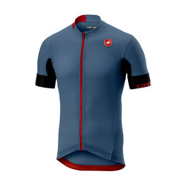 CASTELLI Kolesarski dres s kratkimi rokavi - AERO RACE 4.1 SOLID - modra