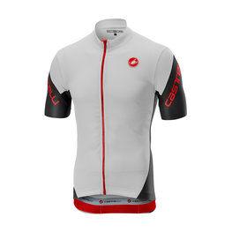 CASTELLI Kolesarski dres s kratkimi rokavi - ENTRATA 3.0 - bela/rdeča