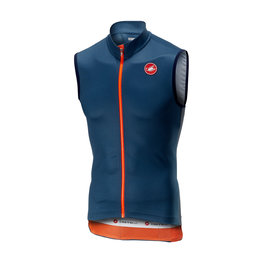 CASTELLI Kolesarski dres brez rokavov - ENTRATA 3.0 - modra/oranžna