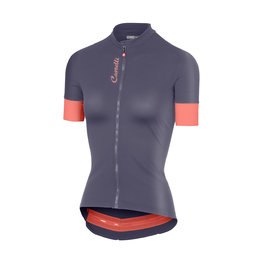CASTELLI Kolesarski dres s kratkimi rokavi - ANIMA 2.0 LADY - modra/rožnata