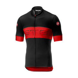 CASTELLI Kolesarski dres s kratkimi rokavi - PROLOGO VI - rdeča/črna