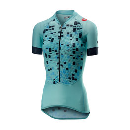 CASTELLI Kolesarski dres s kratkimi rokavi - CLIMBER'S LADY - modra