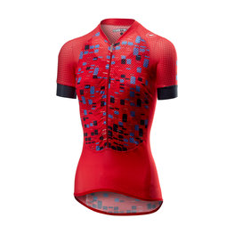 CASTELLI Kolesarski dres s kratkimi rokavi - CLIMBER'S LADY - rdeča
