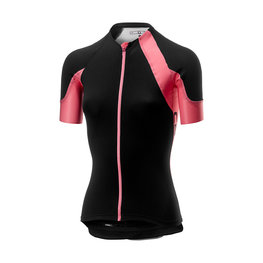 CASTELLI Kolesarski dres s kratkimi rokavi - SCHEGGIA 2.0 LADY - rožnata/črna