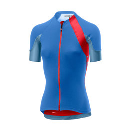 CASTELLI Kolesarski dres s kratkimi rokavi - SCHEGGIA 2.0 LADY - modra/rdeča