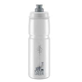 ELITE Kolesarska steklenica za vodo - JET GREEN 750 ml - prosojna