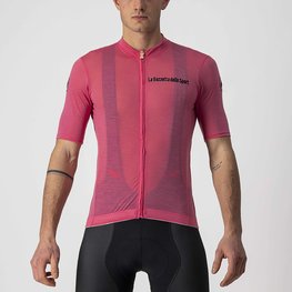 CASTELLI Kolesarski dres s kratkimi rokavi - GIRO '21 MAGLIA ROSA - rožnata