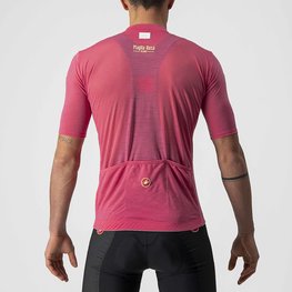 CASTELLI Kolesarski dres s kratkimi rokavi - GIRO '21 MAGLIA ROSA - rožnata