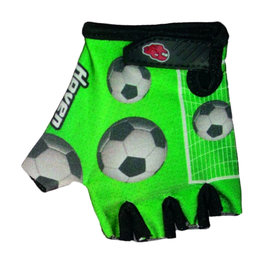 HAVEN Kolesarske rokavice s kratkimi prsti - DREAM KIDS - zelena/bela/črna