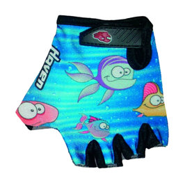 HAVEN Kolesarske rokavice s kratkimi prsti - DREAM KIDS - črna/modra