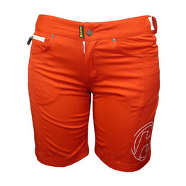 HAVEN Kolesarske kratke hlače brez naramnic - AMAZON LADY - rdeča