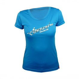 HAVEN Kolesarski dres s kratkimi rokavi - AMAZON LADY MTB - svetlo modra/bela