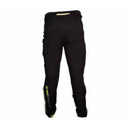 HAVEN Kolesarske dolge hlače brez naramnic - SINGLETRAIL LONG - zelena/črna