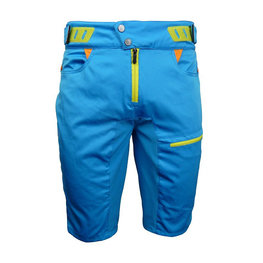 HAVEN Kolesarske kratke hlače brez naramnic - SINGLETRAIL HMS - modra