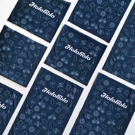 Kolesarski grelnik vratu - HOLOKOLO MIDNIGHT - bela/modra