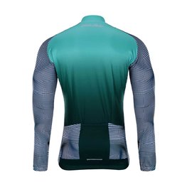 HOLOKOLO Kolesarski dres z dolgimi rokavi zimski - PURIST WINTER - črna/zelena/večbarvno