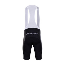 HOLOKOLO Kolesarske kratke hlače z naramnicami - PRIME - črna