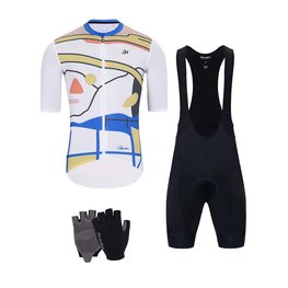 HOLOKOLO Kolesarski mega set - HORIZON ELITE - črna/večbarvno/bela