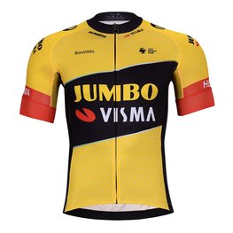 BONAVELO Kolesarski dres kratek rokav in kratke hlače - JUMBO-VISMA 2023 - rumena/črna
