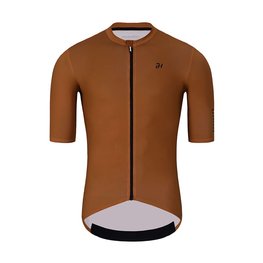 HOLOKOLO Kolesarski dres kratek rokav in kratke hlače - VICTORIOUS - rjava/črna