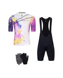 HOLOKOLO Kolesarski mega set - SPLASH - črna/vijolična/siva