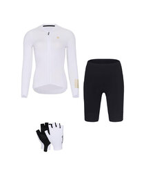 RIVANELLE Kolesarski mega set - VICTORIOUS - bela/črna