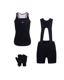 RIVANELLE Kolesarski mega set - SPARK - rožnata/črna