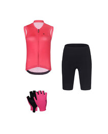 RIVANELLE Kolesarski mega set - PURE - črna/rožnata