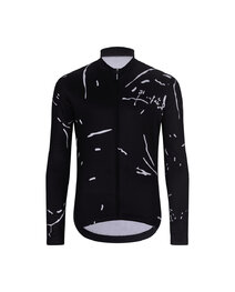 HOLOKOLO Kolesarski dolgi dres in hlače - PASSION WINTER - bela/črna