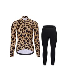 RIVANELLE Kolesarska  zimska jakna in hlače - WILDCAT II WINTER - bež/rjava/črna