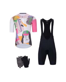 HOLOKOLO Kolesarski mega set - FACES - črna/večbarvno