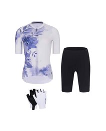 RIVANELLE Kolesarski mega set - FLOWERY LADY - modra/črna/bela