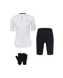 RIVANELLE Kolesarski mega set - VICTORIOUS GOLD - bela/črna