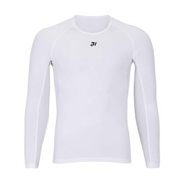 HOLOKOLO Kolesarska  majica z dolgimi rokavi - WINTER BASE LAYER - bela