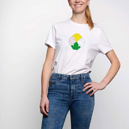 NU. BY HOLOKOLO Kolesarska  majica s kratkimi rokavi - TOUR - bela/večbarvno