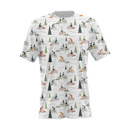 NU. BY HOLOKOLO Kolesarska  majica s kratkimi rokavi - HEARTCORE - večbarvno/bela