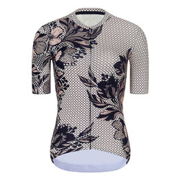 RIVANELLE Kolesarski dres kratek rokav in kratke hlače - BAROC - črna/siva