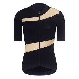 RIVANELLE Kolesarski dres kratek rokav in kratke hlače - GLAMOR - bež/črna