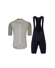 HOLOKOLO Kolesarski dres kratek rokav in kratke hlače -   - bordo/siva/črna