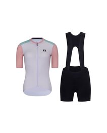 RIVANELLE Kolesarski dres kratek rokav in kratke hlače - TECHNICAL  - zelena/črna