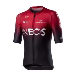CASTELLI Kolesarski dres s kratkimi rokavi - INEOS 2020 - rdeča/črna