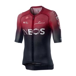 CASTELLI Kolesarski dres s kratkimi rokavi - INEOS 2020 - črna/rdeča
