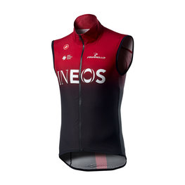 CASTELLI Kolesarski brezrokavnik - INEOS 2020 - črna/rdeča