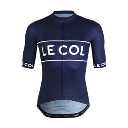 LE COL Kolesarski dres s kratkimi rokavi - SPORT LOGO - bela/modra