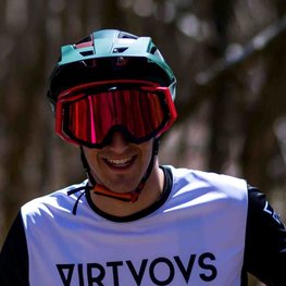 LIMAR Kolesarska očala - ROC MTB - zelena/rdeča